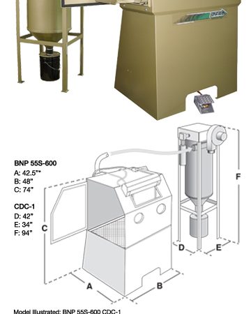 BNP 55 Suction Blast Cabinet